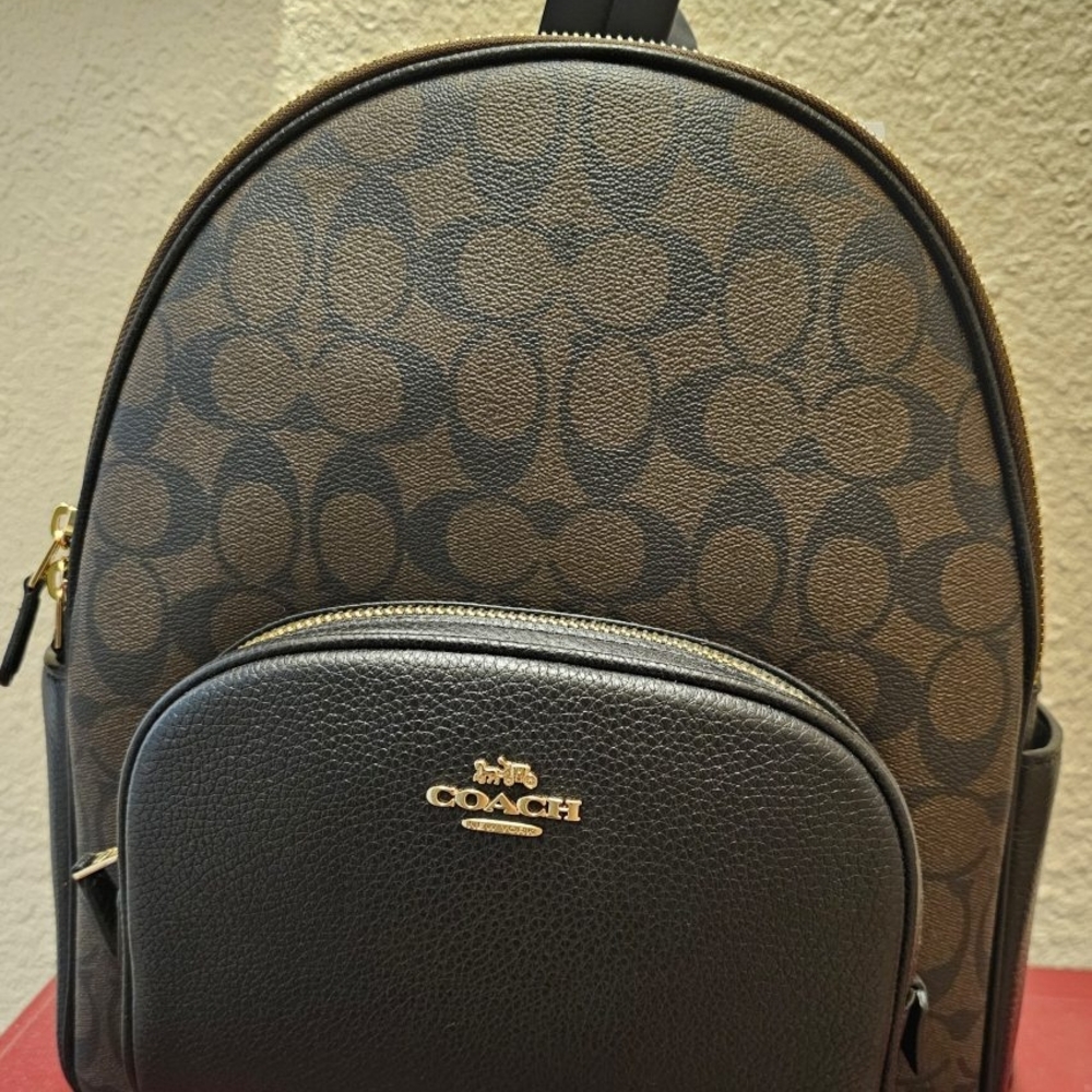 Women Coach Brown Backpack NWT